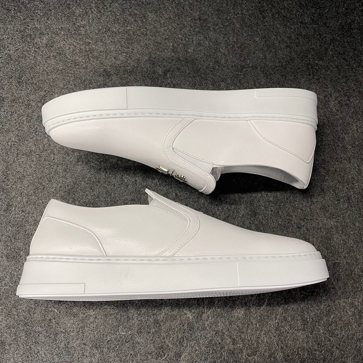 PHILIPP PLEIN Nappa Leather Triangle Logo Slip-On Shoe Men’s Size 10.5