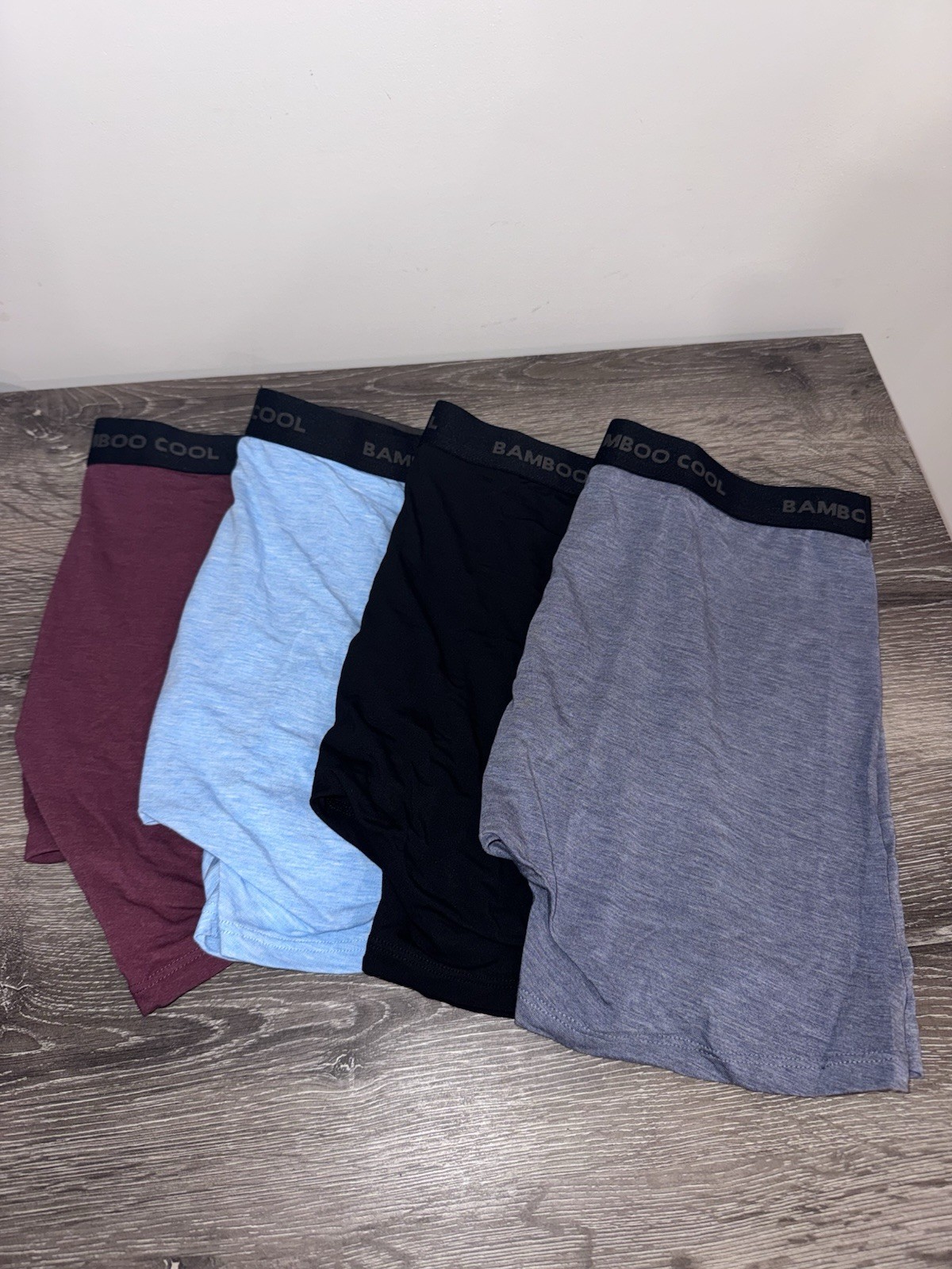 Bamboo Cool Men’s Small 4 Pack Boxer Briefs