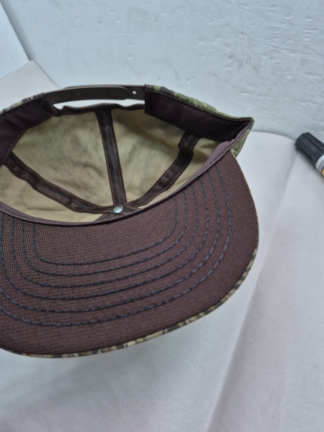NOS Vintage 90s Ford Camo Trucker Hat Snapback Cap USA Made Work Wear