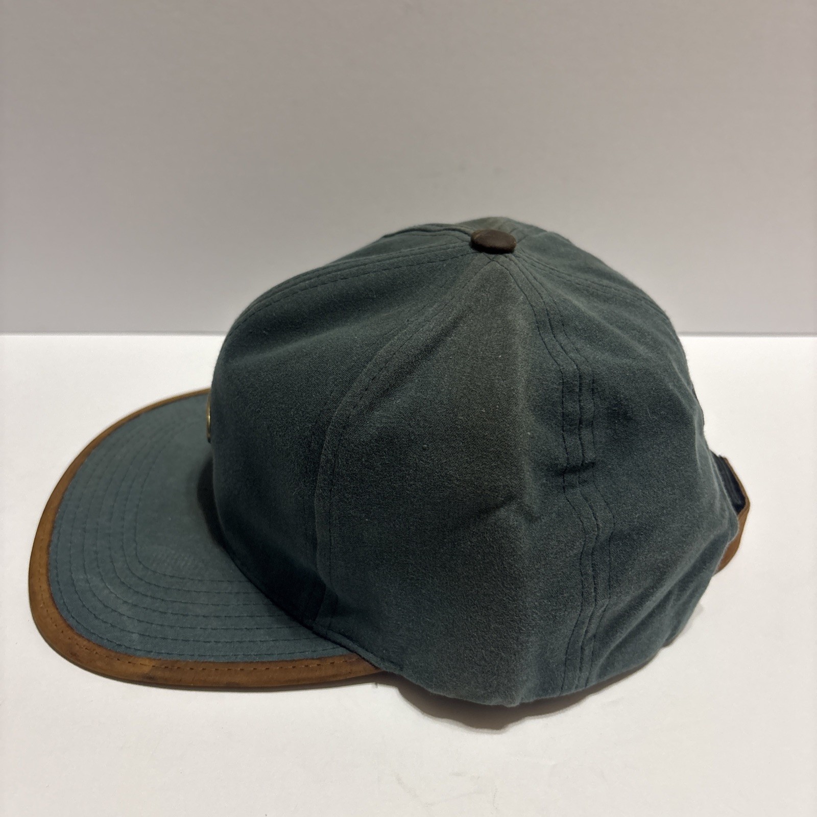80S Nike Cap Vintage Leather Switching Hat Mens Accessory RARE