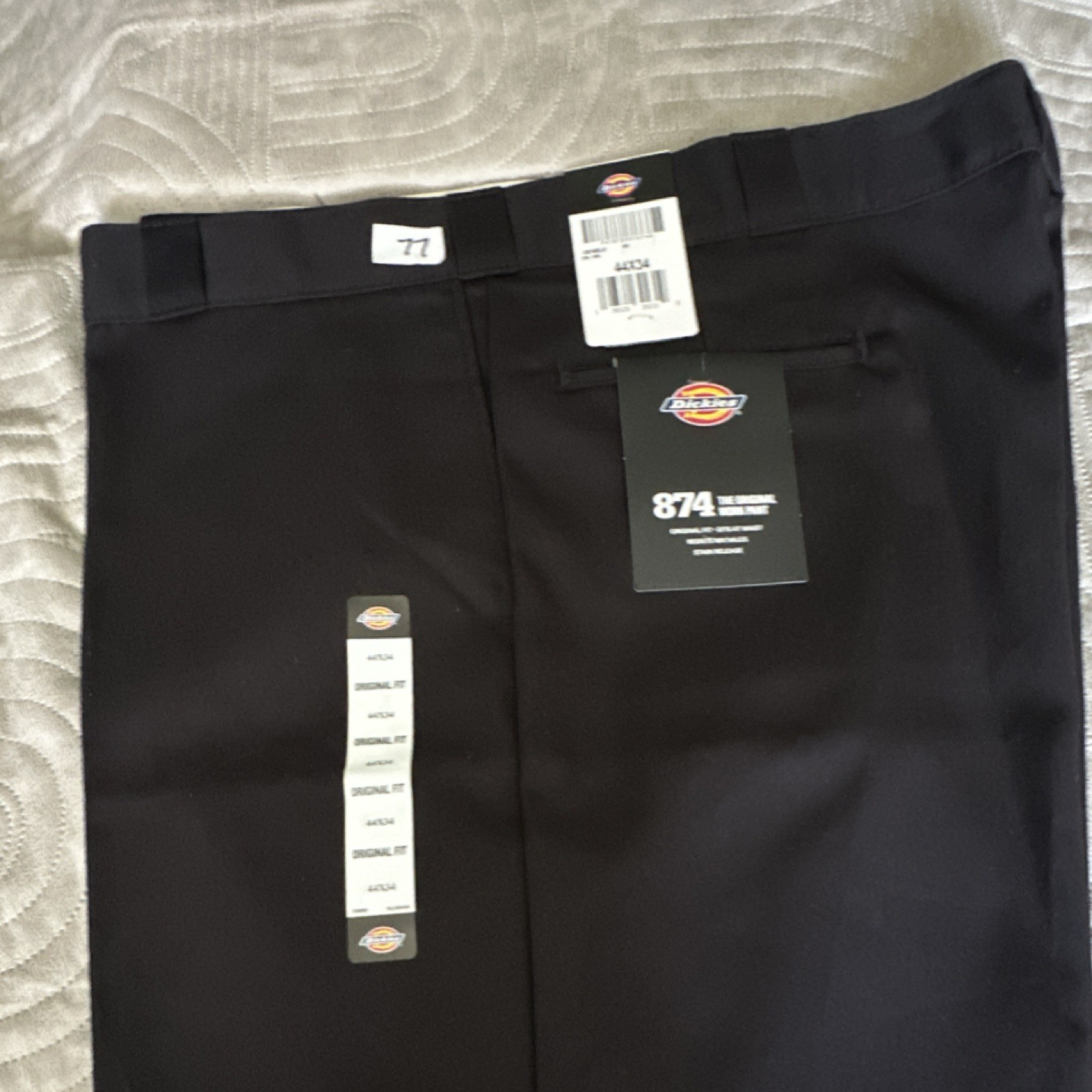 Dickies 874 Original Fit Men’s Work Pants Black 44X34 MPN D874BLK