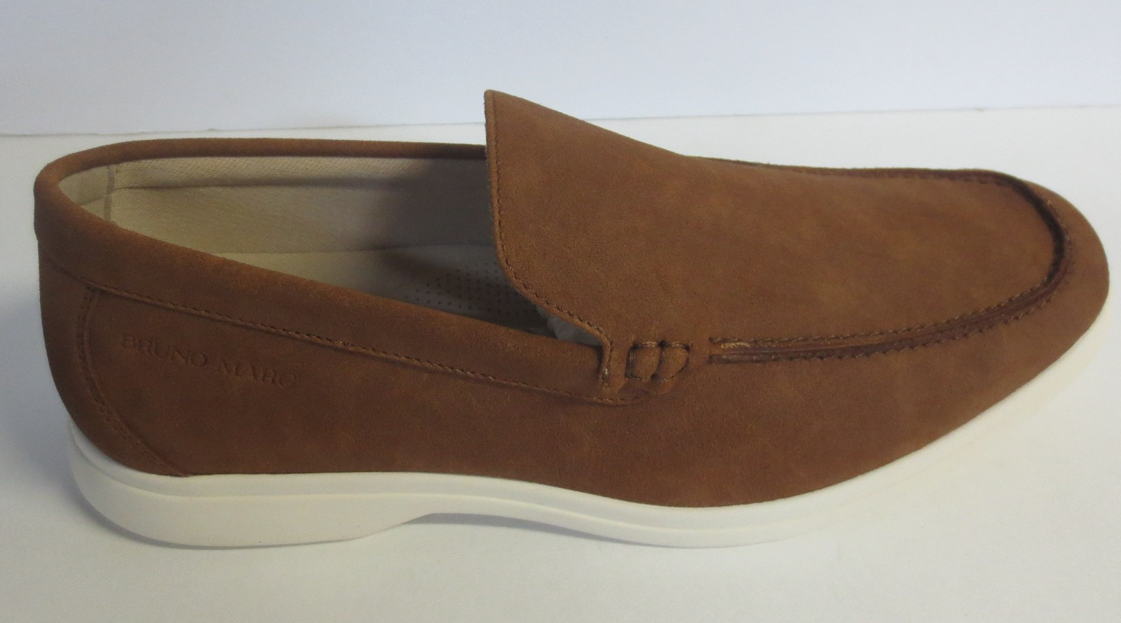 Bruno Marc Men’s Moccasin Shoes – Brown – US 8