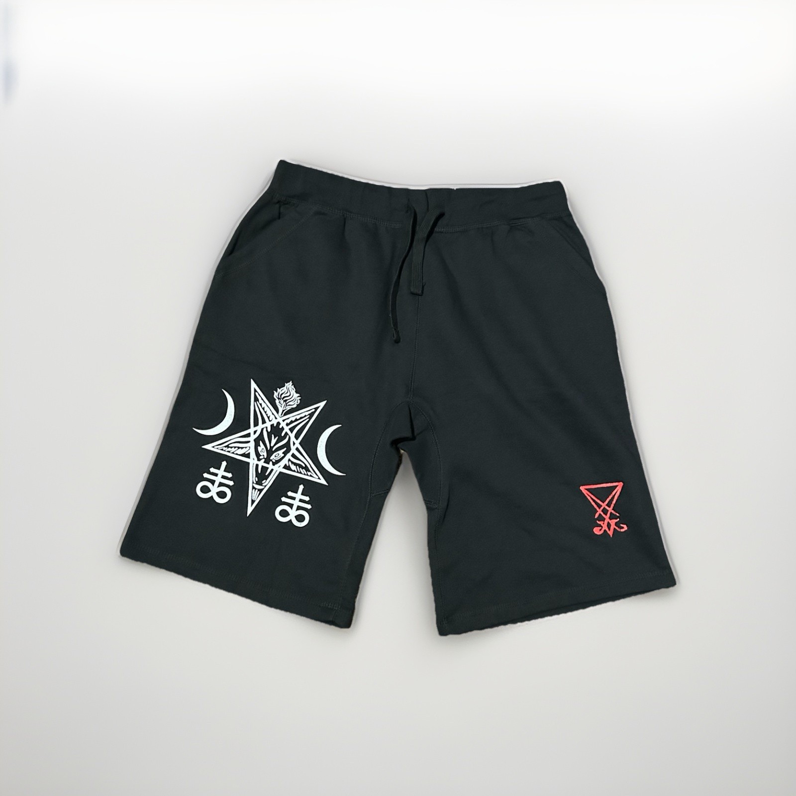 Baphomet Sigil Of Lucifer Shorts EXTRA LARGE Size Inverted Pentagram occult