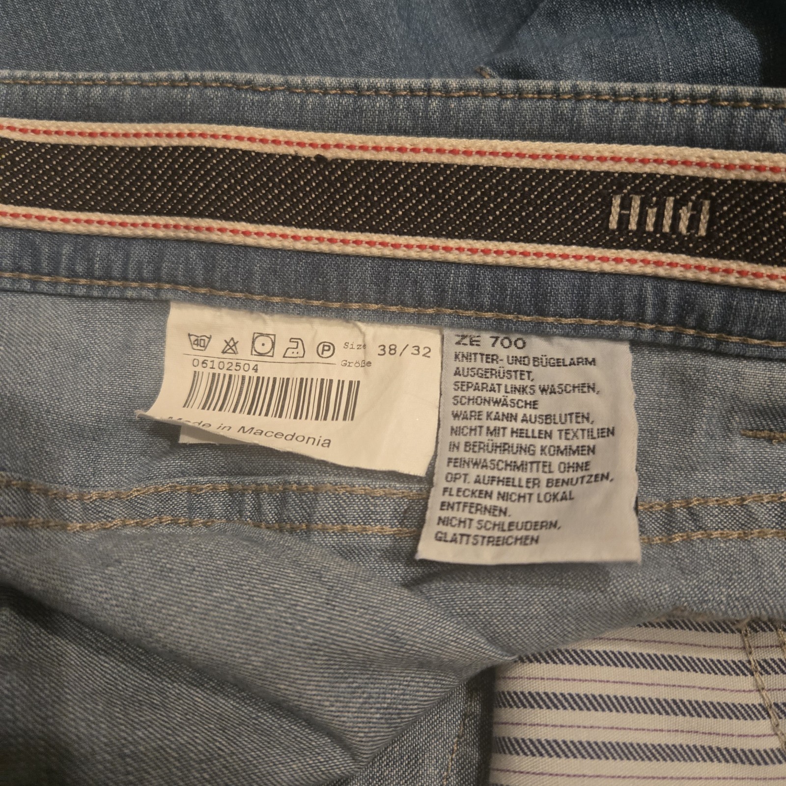 Hiltl Men’s Ultimate Trouser Jean Pants Light Wash German Denim Pants 38×32