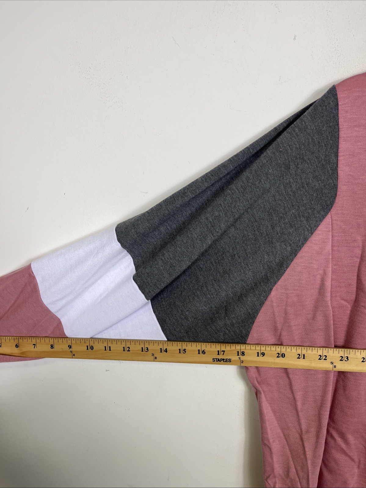 Ashley Stewart Full Zip Track Jacket Mauve Pink Colorblock Full Zip 14/16 NWT