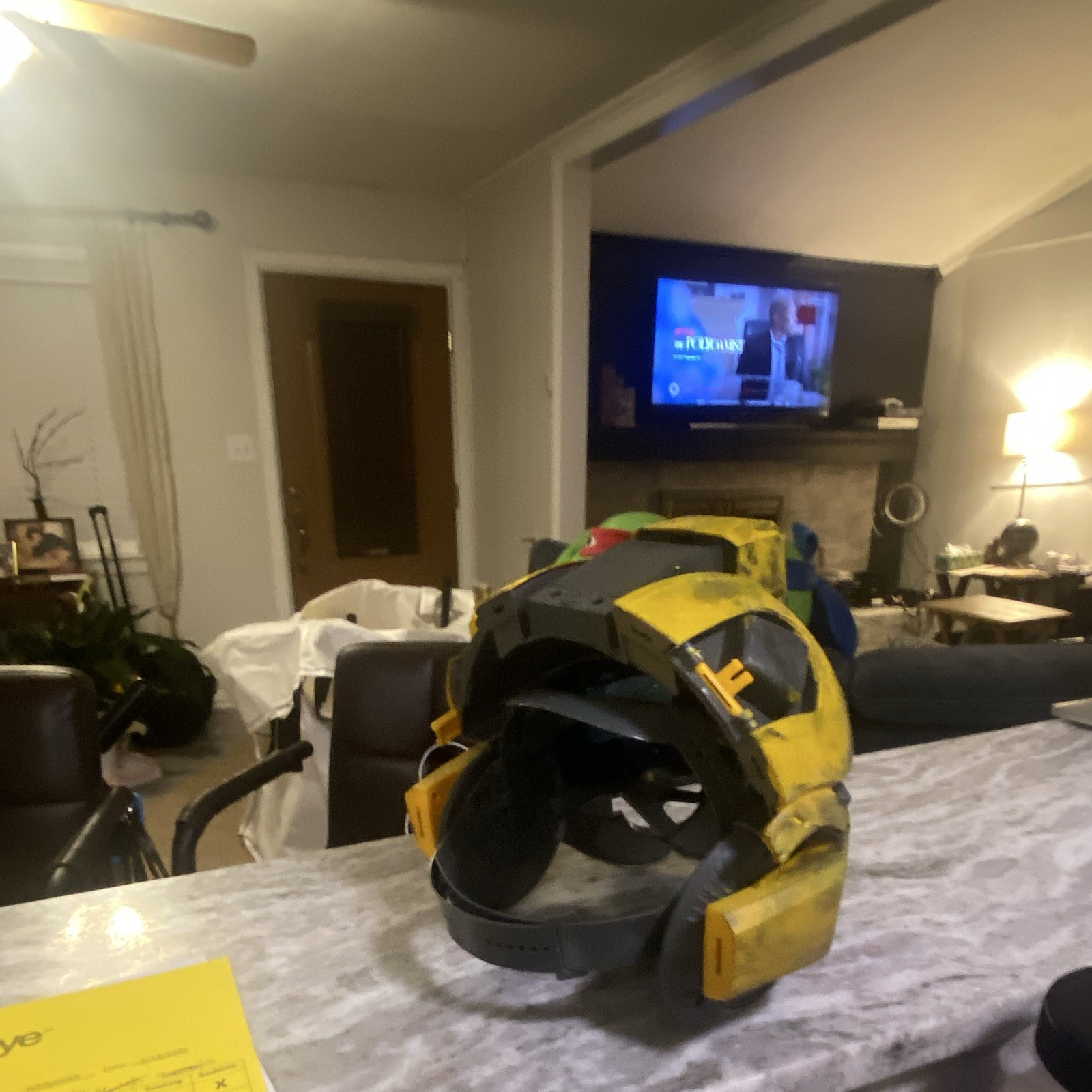 Handmade Transformers Bumblebee Full Face Mask Adjustable One Size Yellow/Black