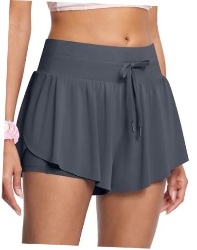 Swim Board Shorts Women 2.8″/ 5″ | Built in X-Large 2.8″ Inseam Iron Grey
