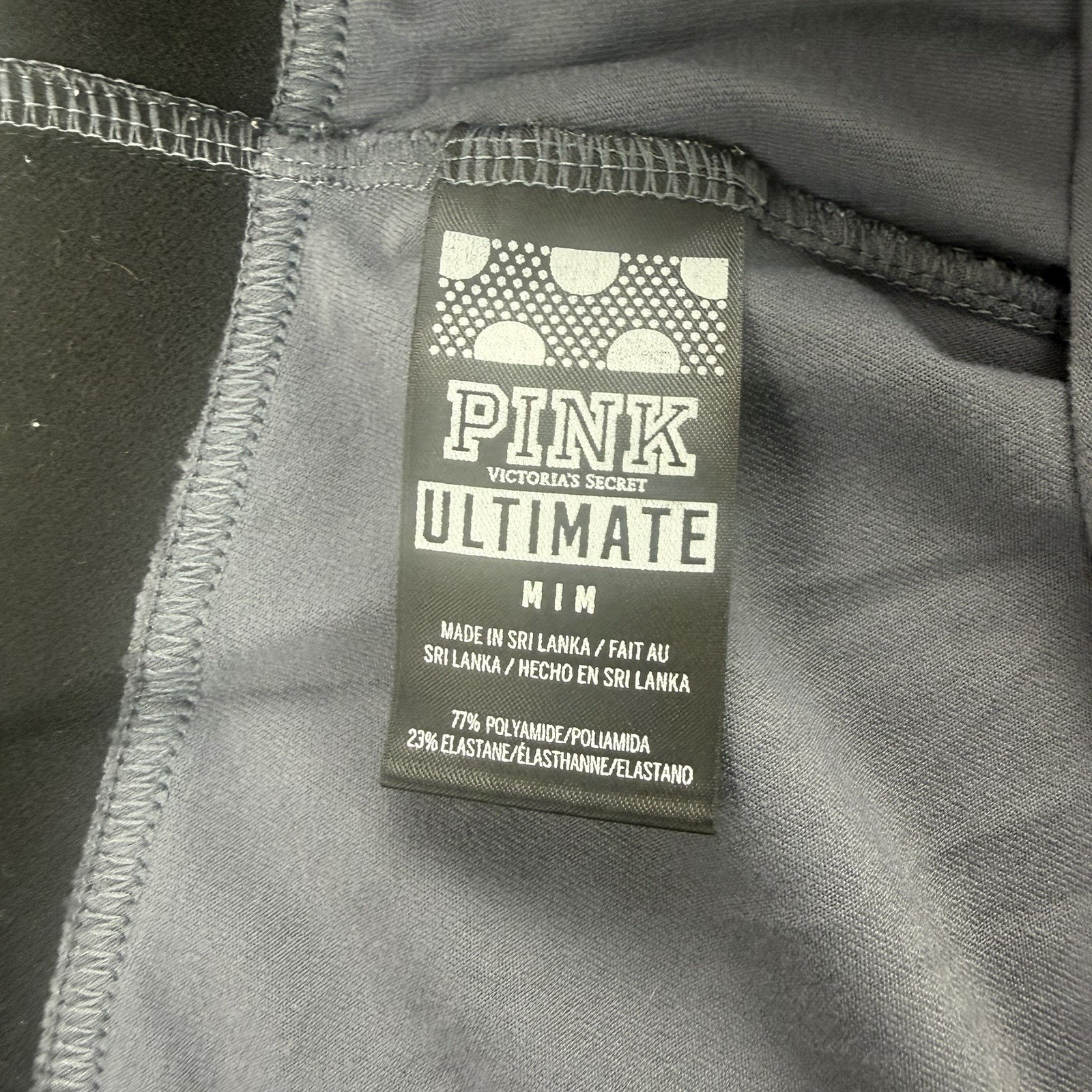 Victoria’s Secret PINK Ultimate Yoga Crop Leggings Gym Stretch Logo Medium