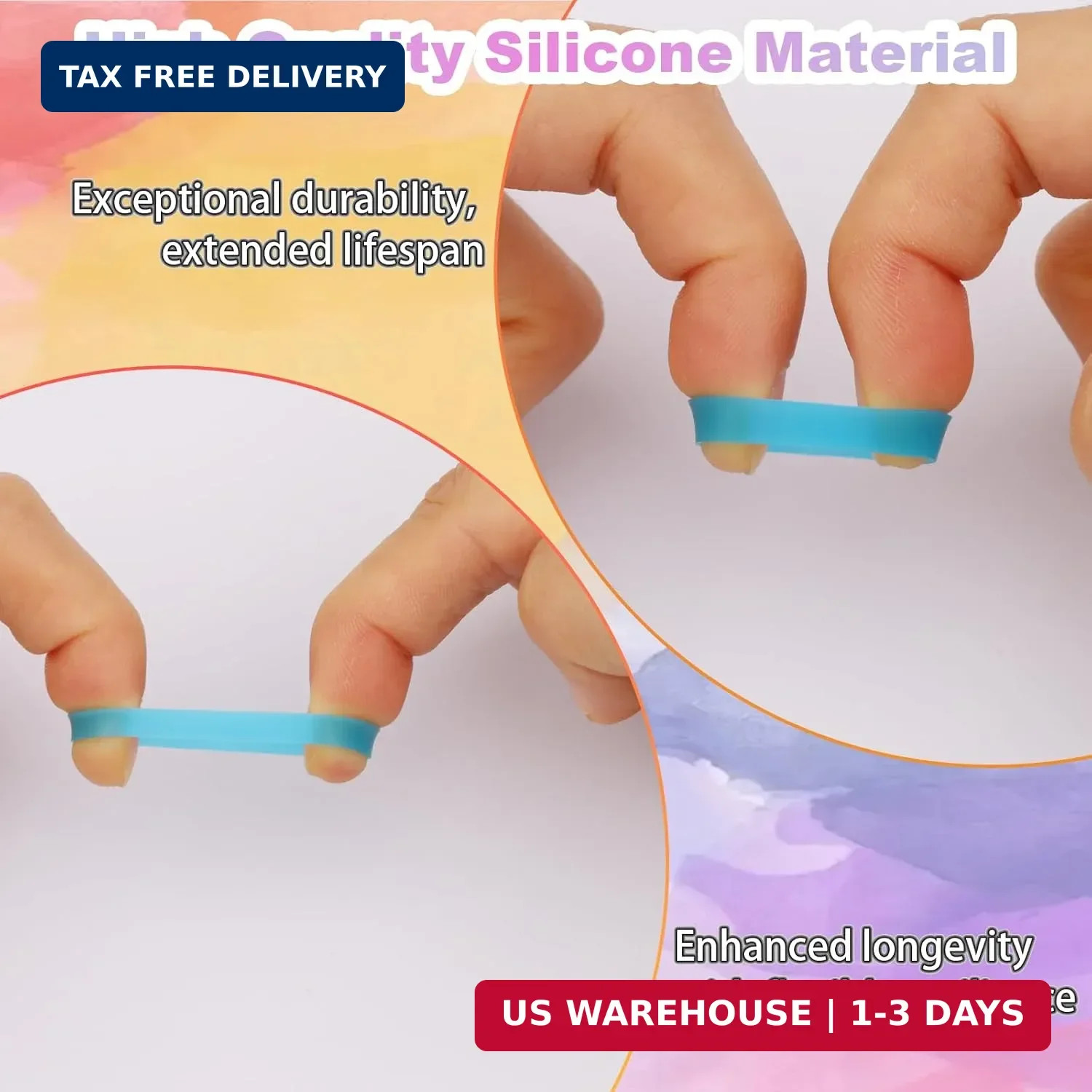 200 PCS Silicone Small Rubber Bands – 0.5 Inch Colorful Small Elastic Rubber Ban