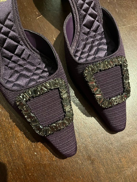 NIB SAM EDELMAN WOMEN’S BRIT GLOW VIOLET MULE – US 7.5M