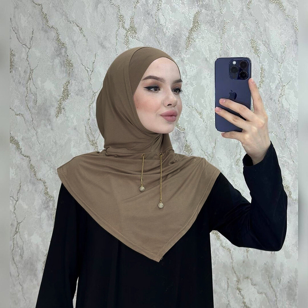 Instant Hijab Scarf Amira Turban Head Cover Wrap Islamic Women Headscarf Shawls