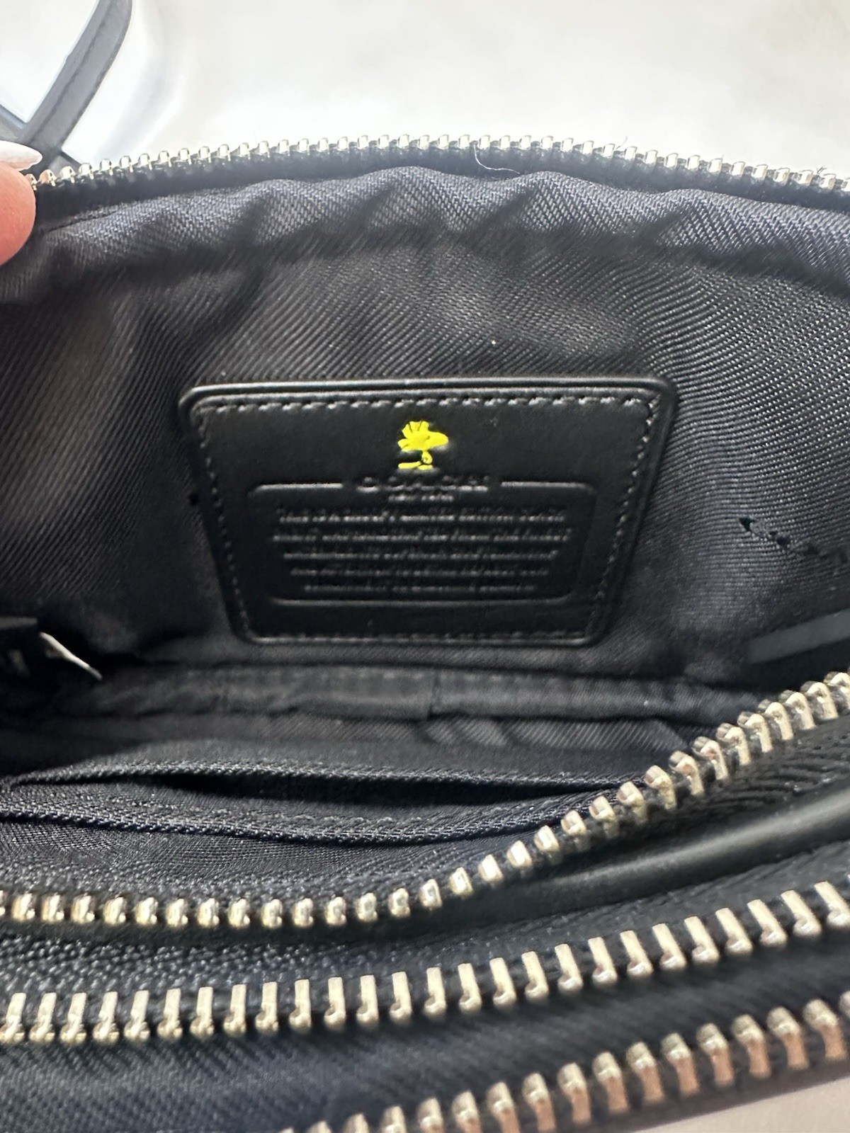 Coach x Peanuts Snoopy Small Black Crossbody