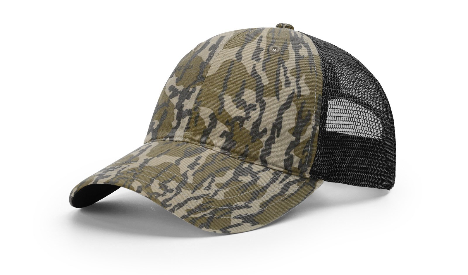 Richardson 111P Snapback Hat Garment Washed Printed Trucker Cap