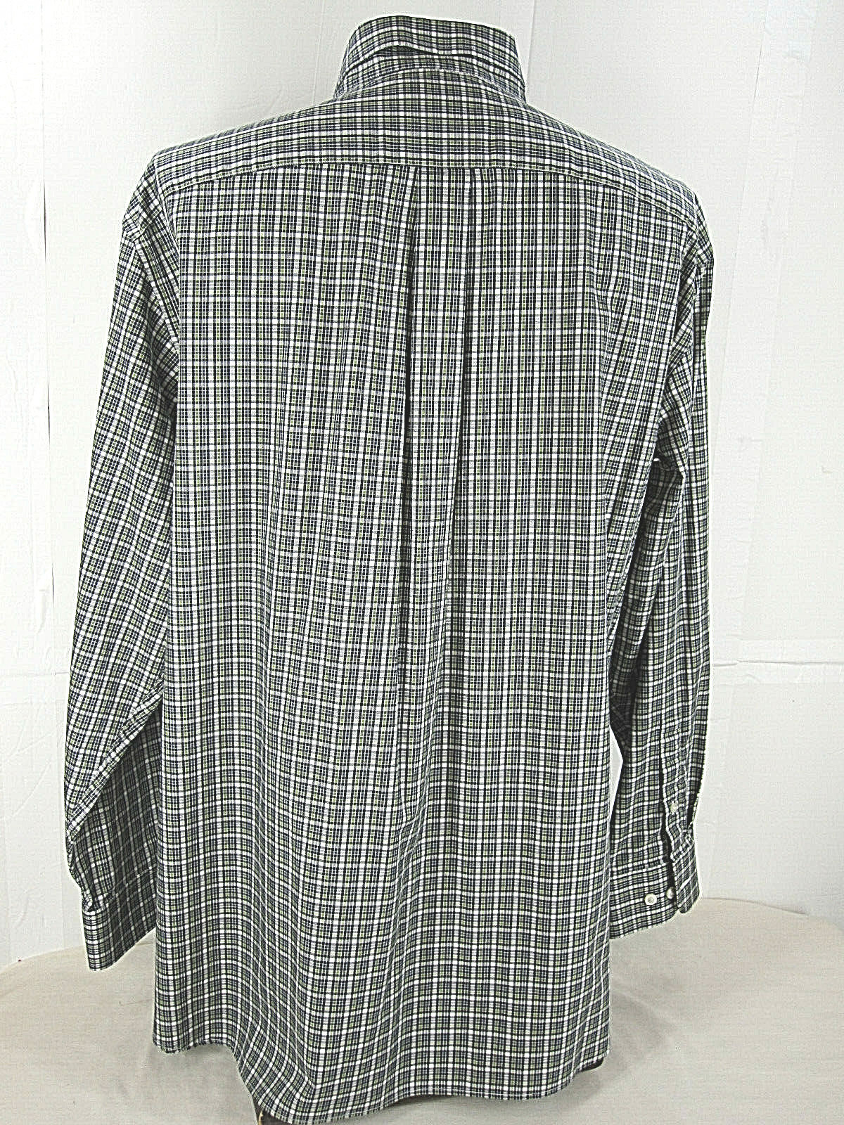 Daniel Cremieux Men’s L/S Button Up Shirt Gray Check XL [ 50in Chest 35L ]