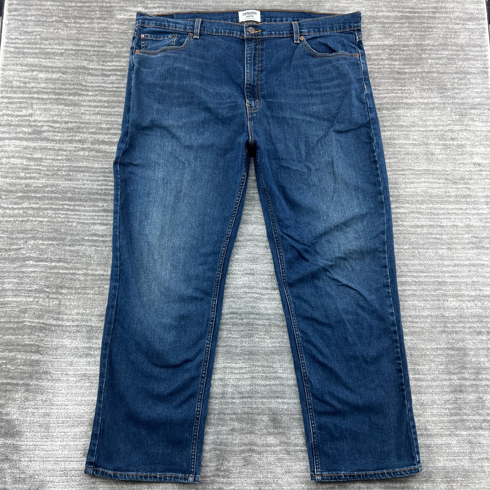 Levi’s Denizen Jeans Sz W42 W30 Mens 285 Relaxed Straight Medium Wash Blue Denim