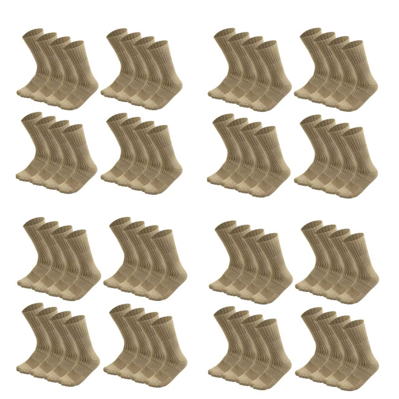 Wholesale Mens Beige Army Military Socks Combat Trekking Hiking Size 10-13,13-15