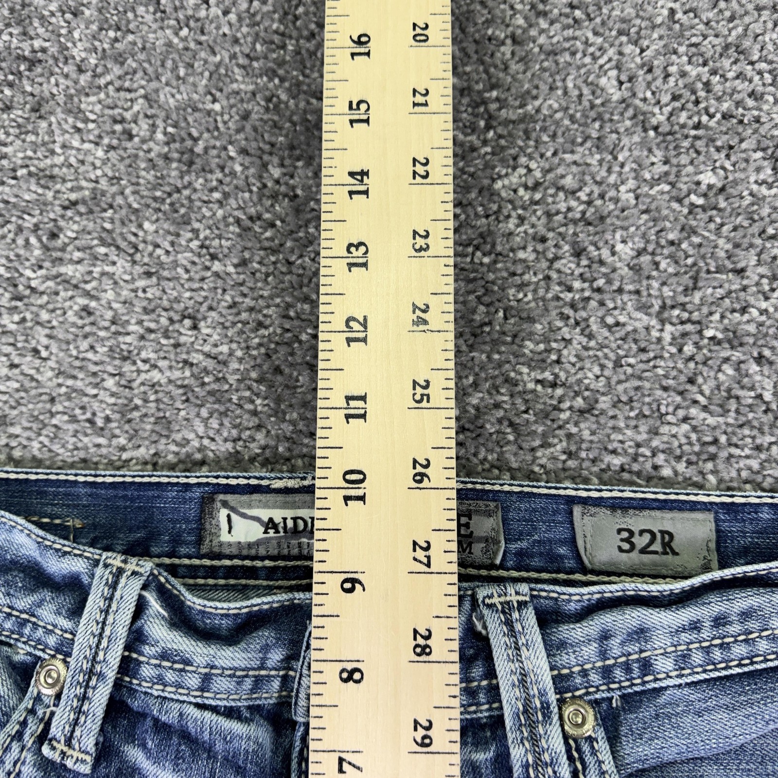BKE Jeans Mens 32×31 Blue Aiden Relaxed Fit Bootcut Medium Wash Denim Work