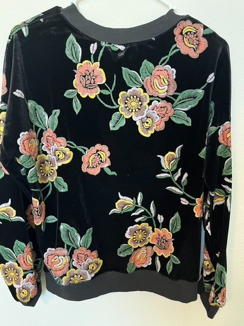 BCBGeneration Womens Shirt Sz Med Pullover Long Sleeve Floral