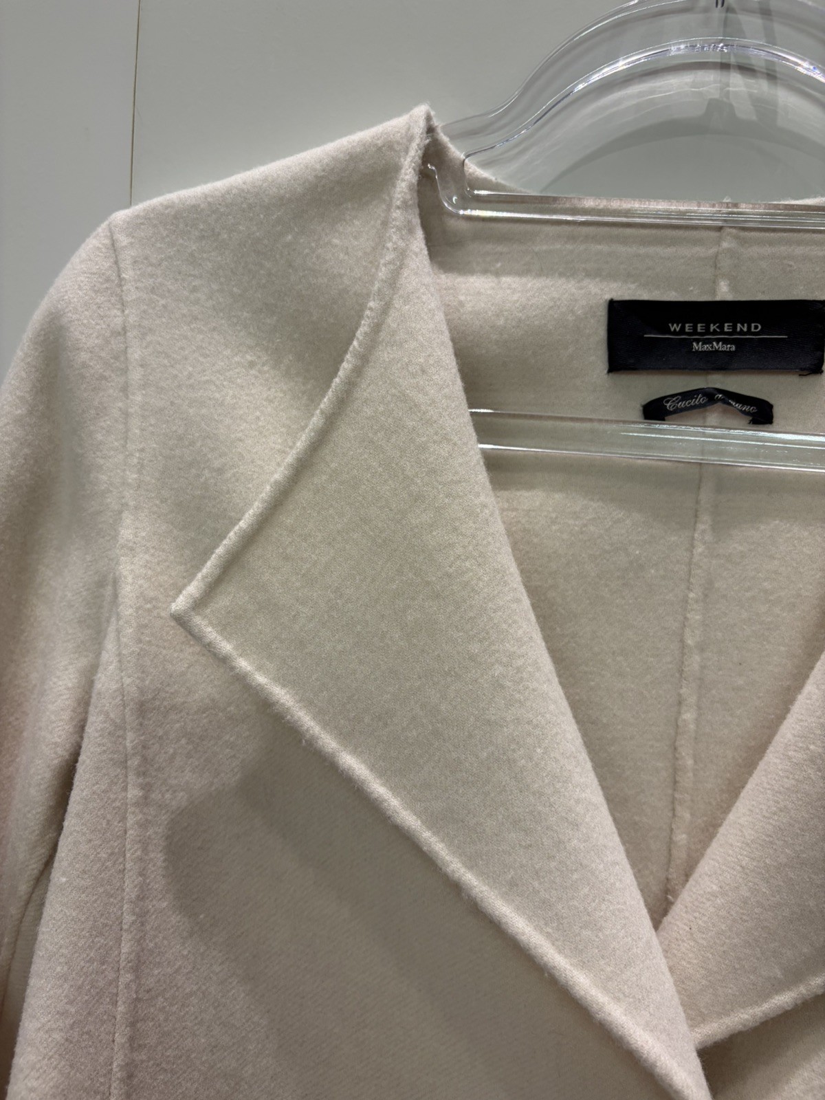 Weekend Max Mara double faced ivory jacket IT42 Cucito a Mano