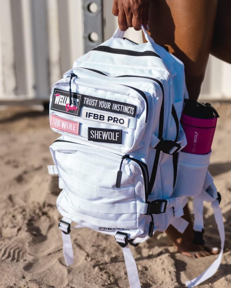 Wolfpak 35L Athletic Gym Backpack (Polar White) Durable 1000D Waterproof Oxford