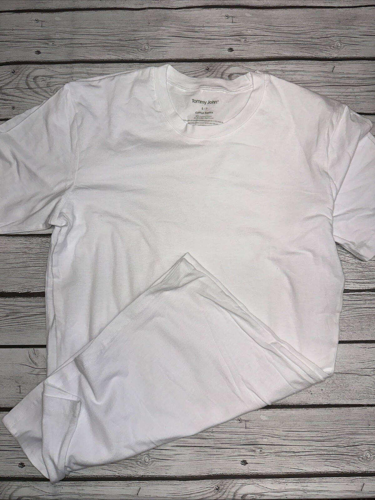 Lot of 2 Tommy John Crew Cotton Basic Undershirts Size Small