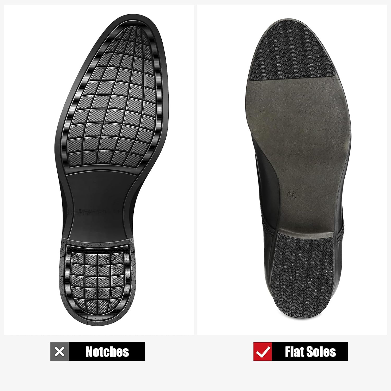 Shoe Heel Repair Kit – 4 Adhesive Pads for Cushioning & Leather Sole Repair