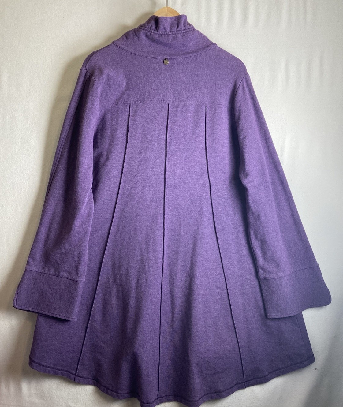 Soft Surroundings Swing Jacket Size XL La Parisienne Toggle Button Coat Purple