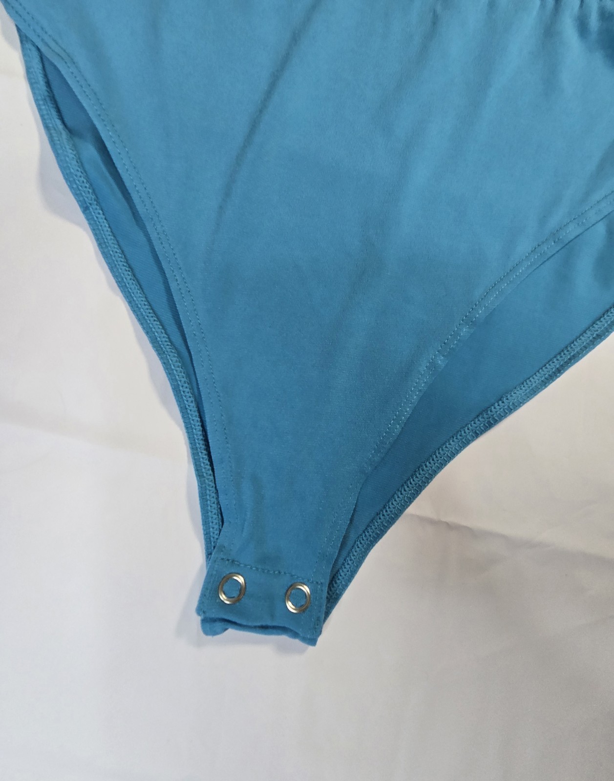Forever 21 Women’s Bright Turquoise Bustier Cami Bodysuit Size Large NWT