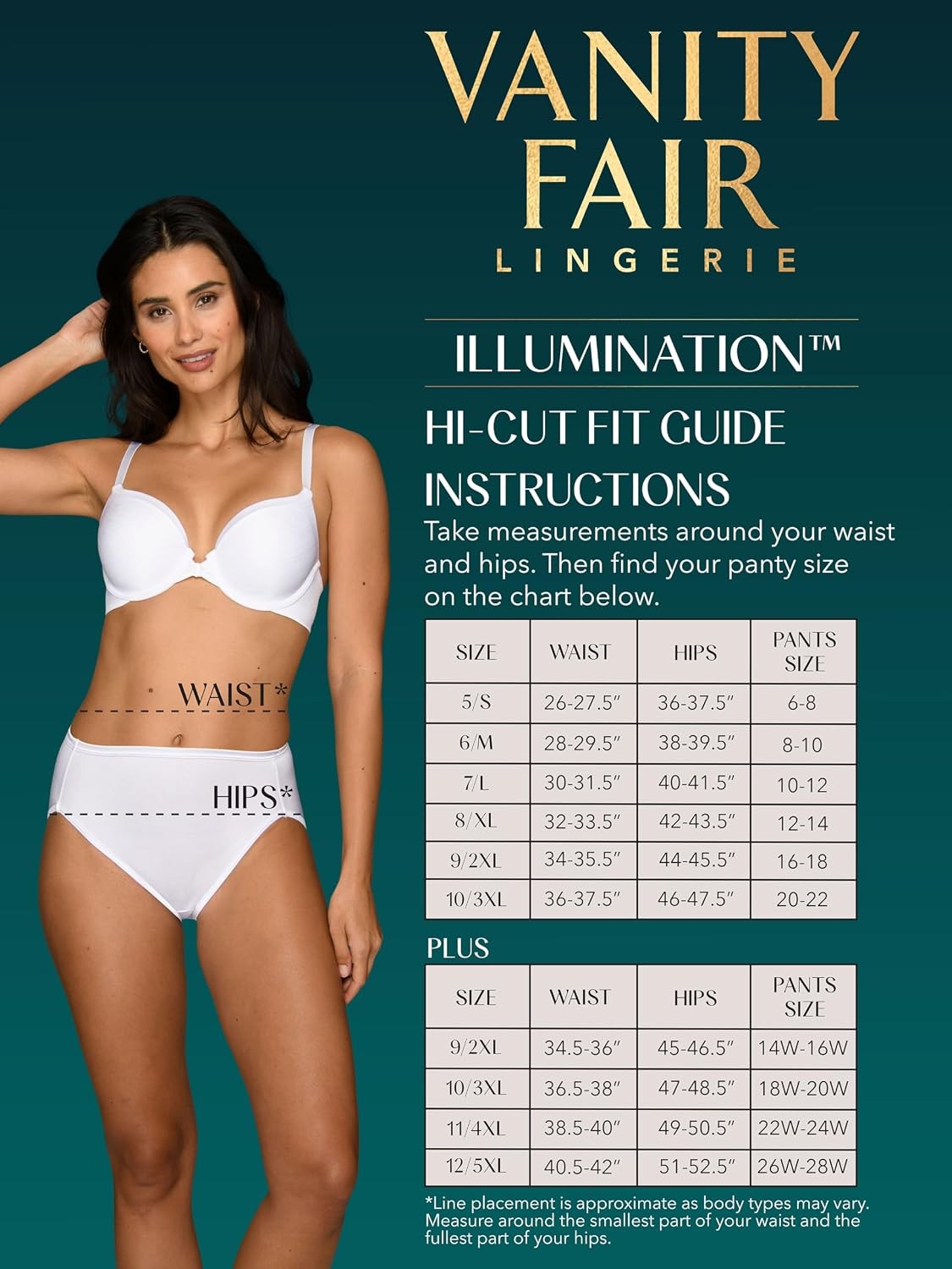 5 Pack Vanity Fair Illumination Hi Cut Brief 13108 Rose Beige Sz 5 NWT