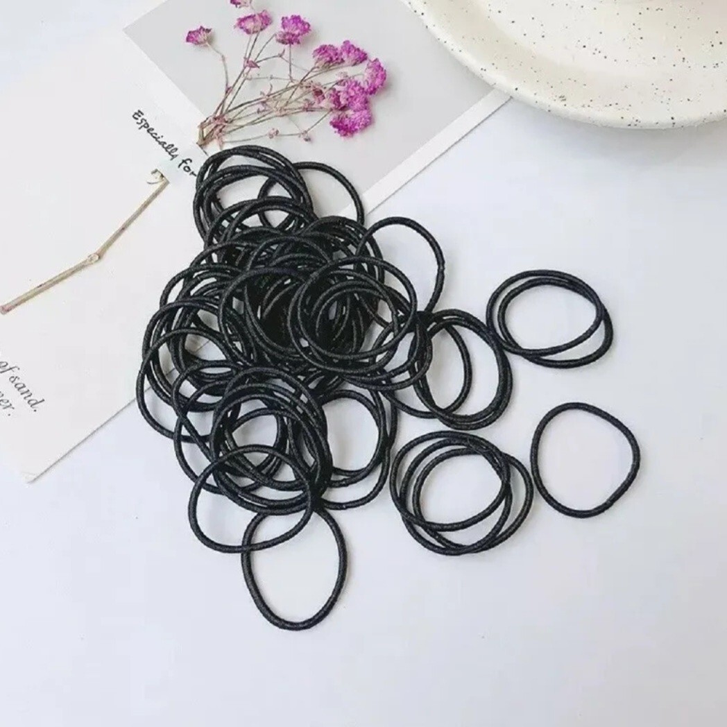 50Pcs Baby small Hair Ties Elastics Ponytail Holders Elastic Bands Womens Girls