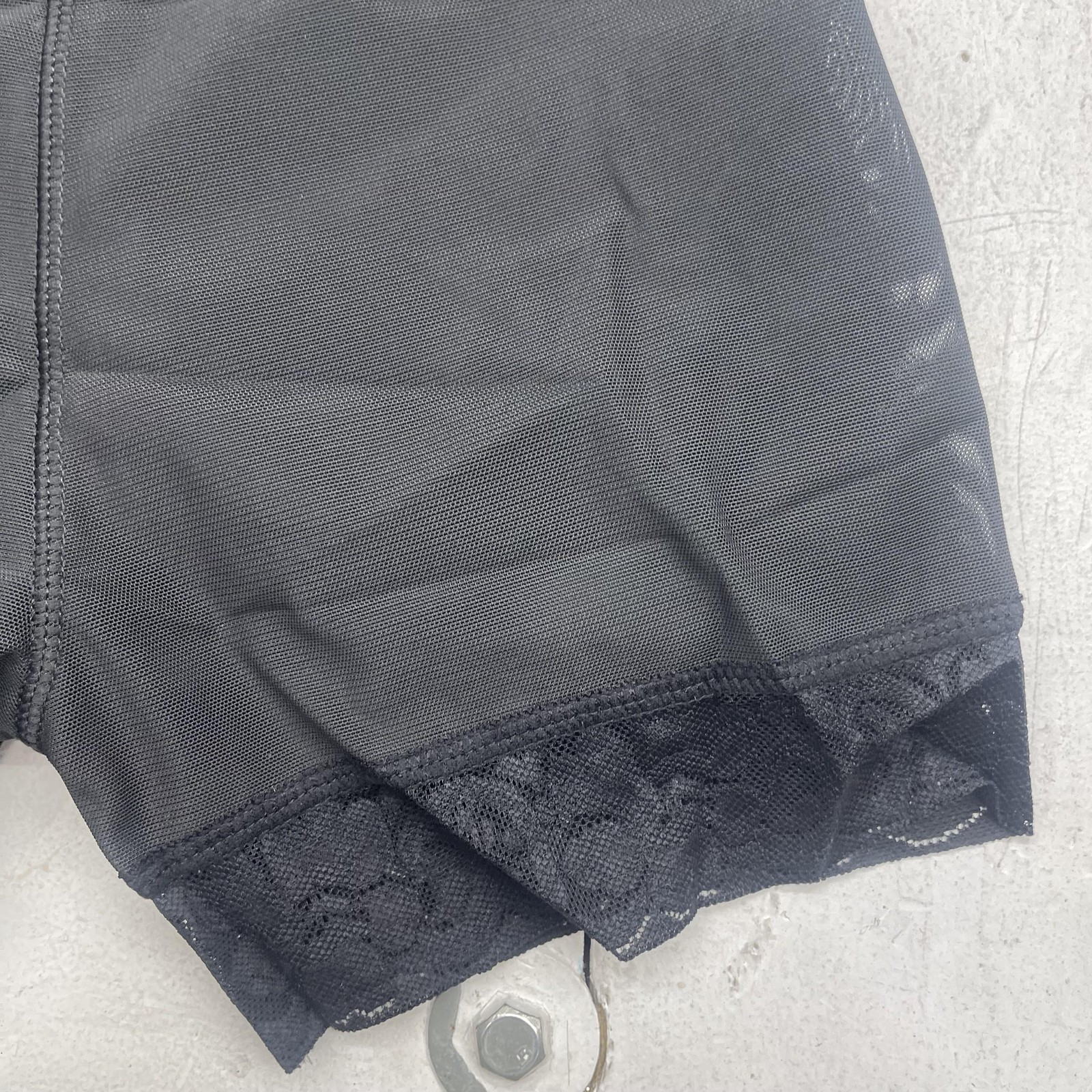 Butt Lifting Shapewear Shorts Womens Medium Black High Waist Lace Padded 2 Pack