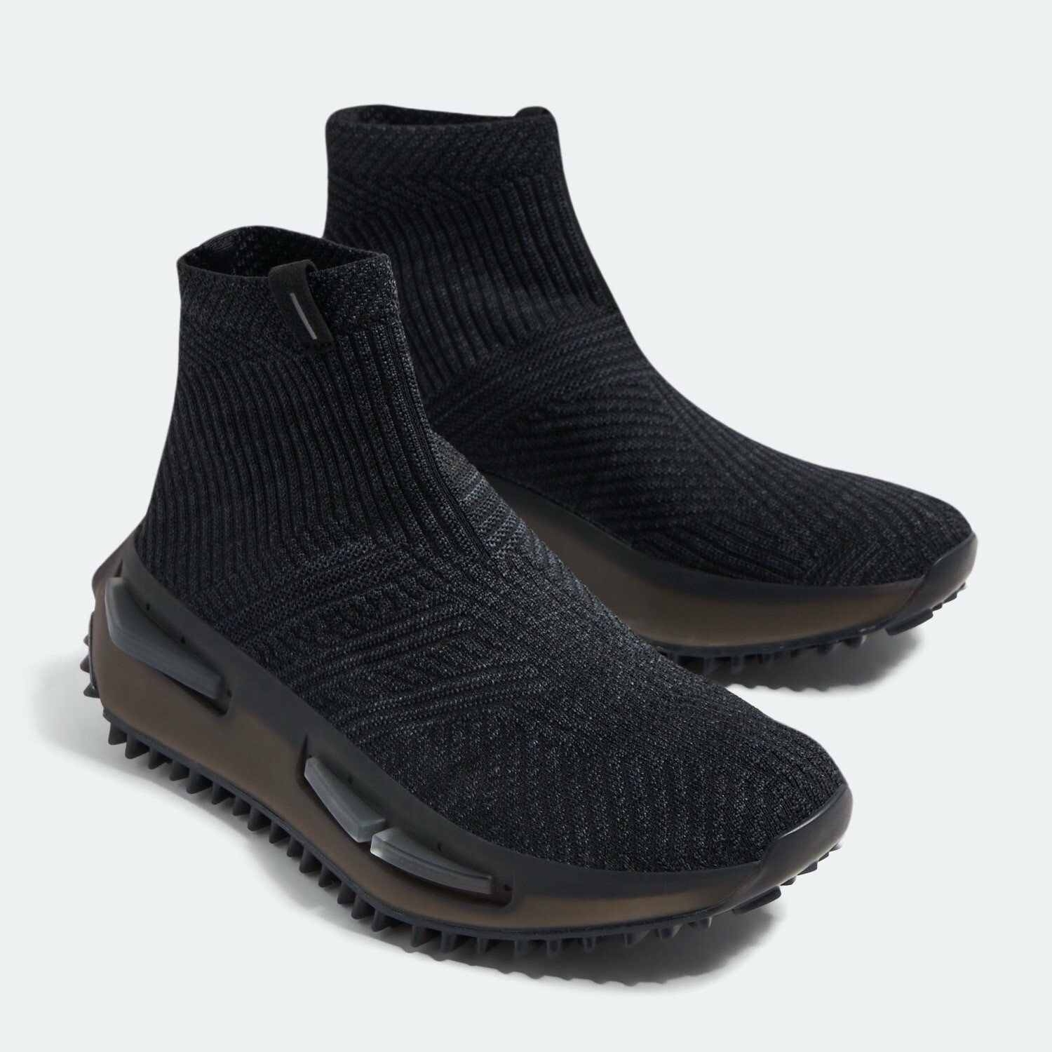 with box Adidas NMD S1 Sock Womens Size 55 Sneaker Athletic Shoe Black T G2U