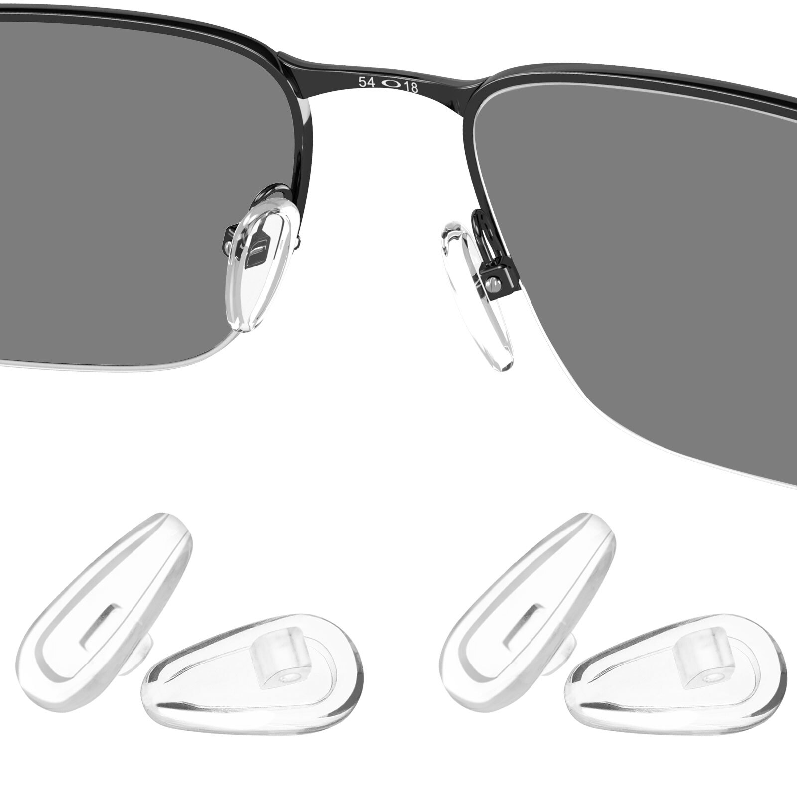 Silicone Replacement Crystal Clear Nose Piece For-Costa Del Mar Helo