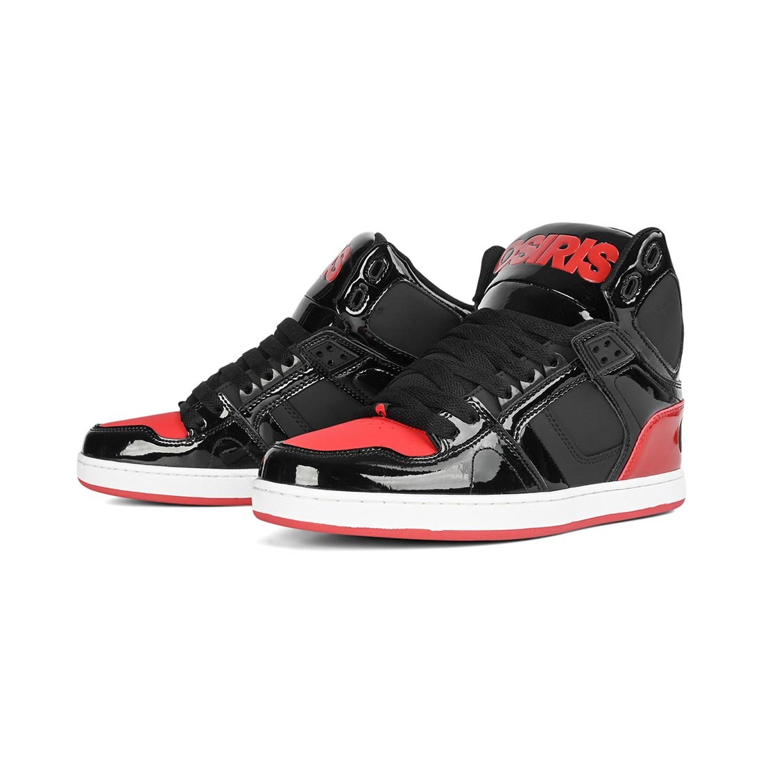 Osiris NYC 83 CLK High Top Shoes – Black/Black/Red