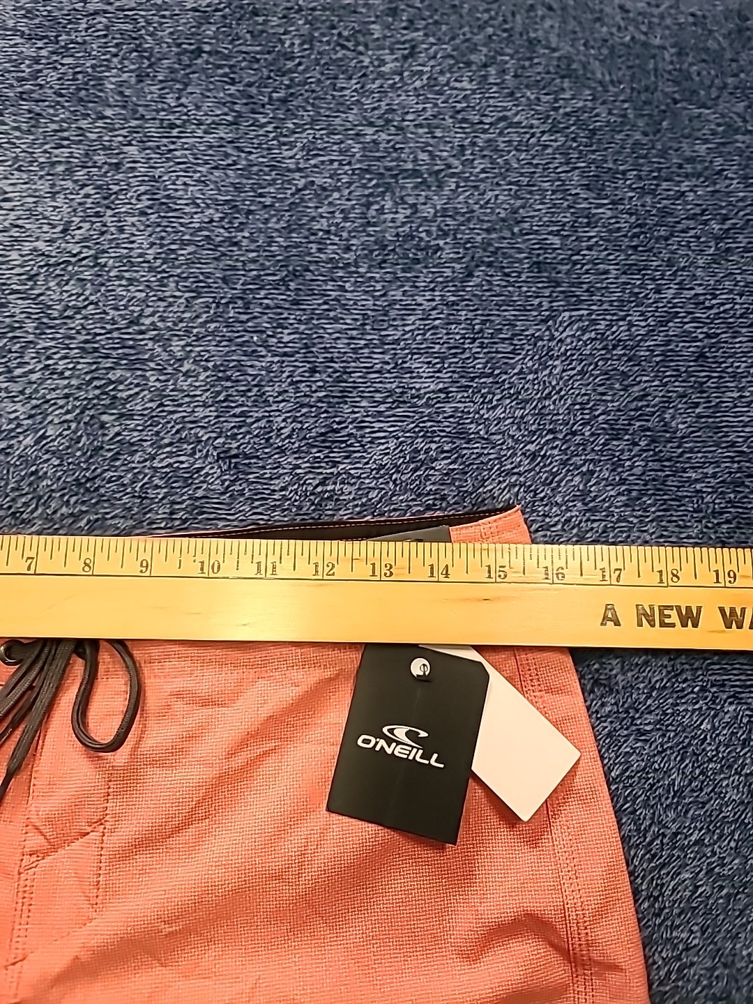 O’neill Mens 30 Weaver Below the Knee 21″ Orange/Pink Board Shorts Swim Cargo