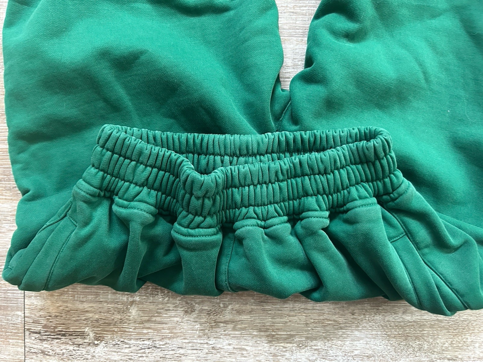 Mitch Flippo MFG Terry Sweatpants Womens Size Medium Shamrock Wide-Leg Green