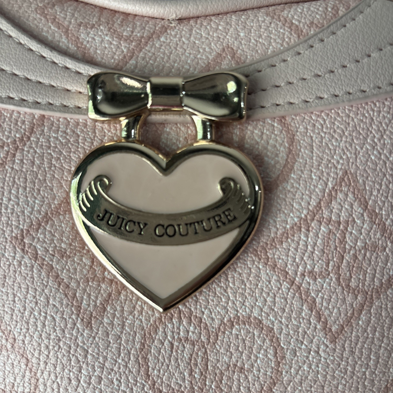 NWT Juicy Couture Pink Clay #2 Precious Moments Heart Crossbody MSRP $118