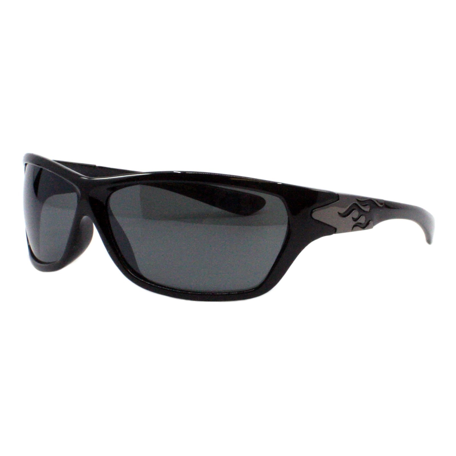 Choppers Flame Sunglasses Men’s Biker Wrap Around UV400 Protection