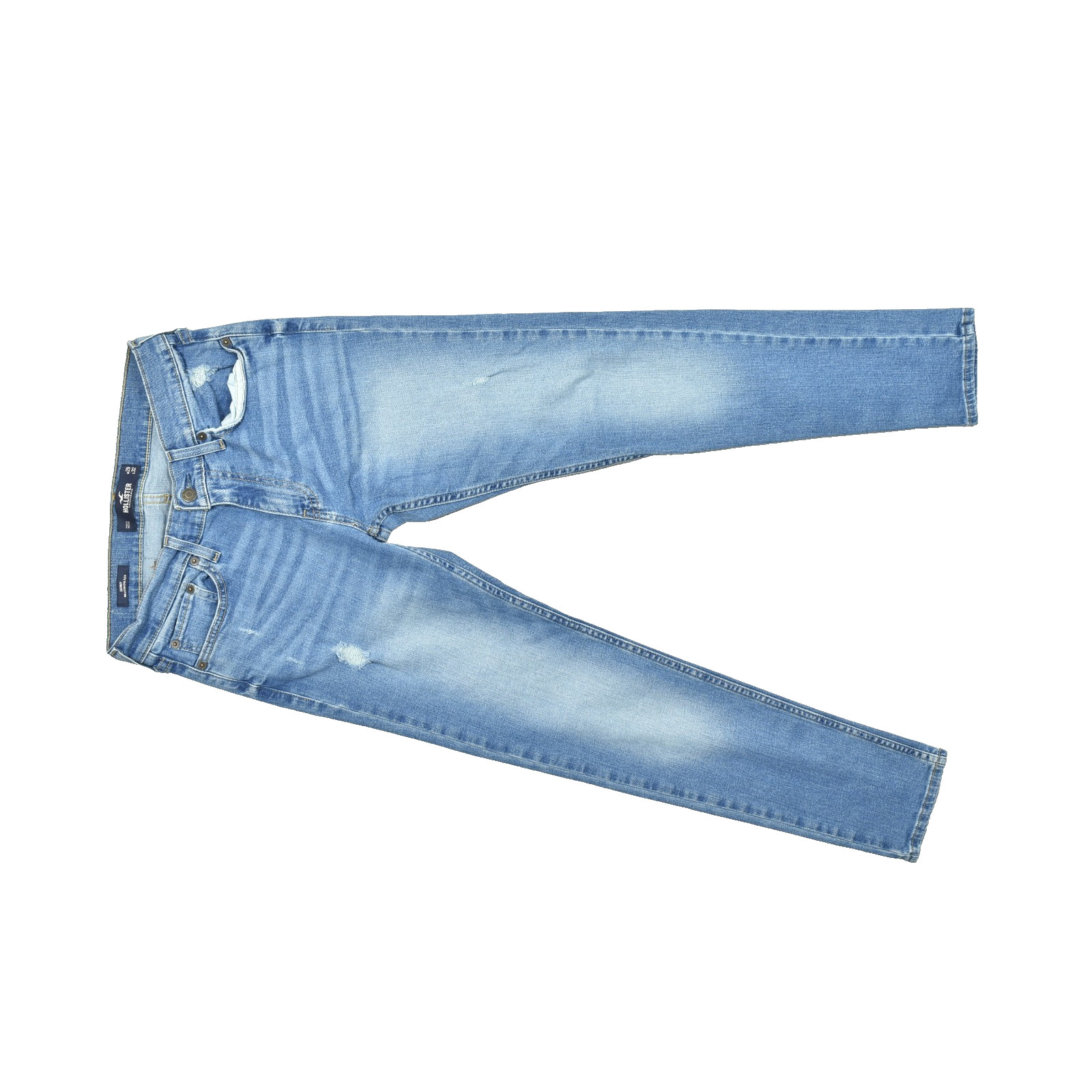 Hollister Skinny Epic Flex Distressed Denim Jeans Blue Size 29×32