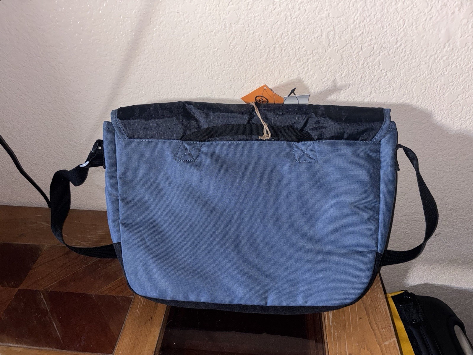 Timberland Blue/Black Messenger Bag Zip & Buckle, Adjustable Strap, Travel