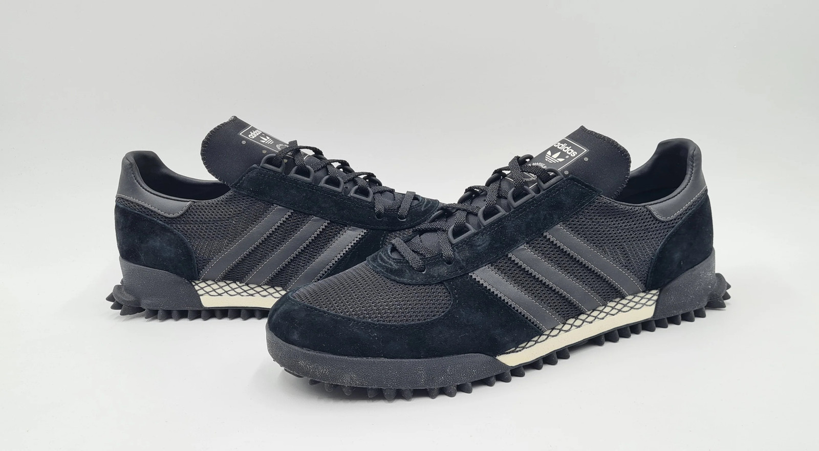 *EXCELLENT* 2017 Adidas Marathon TR Retro Black UK 11.5 / EUR 46 2/3