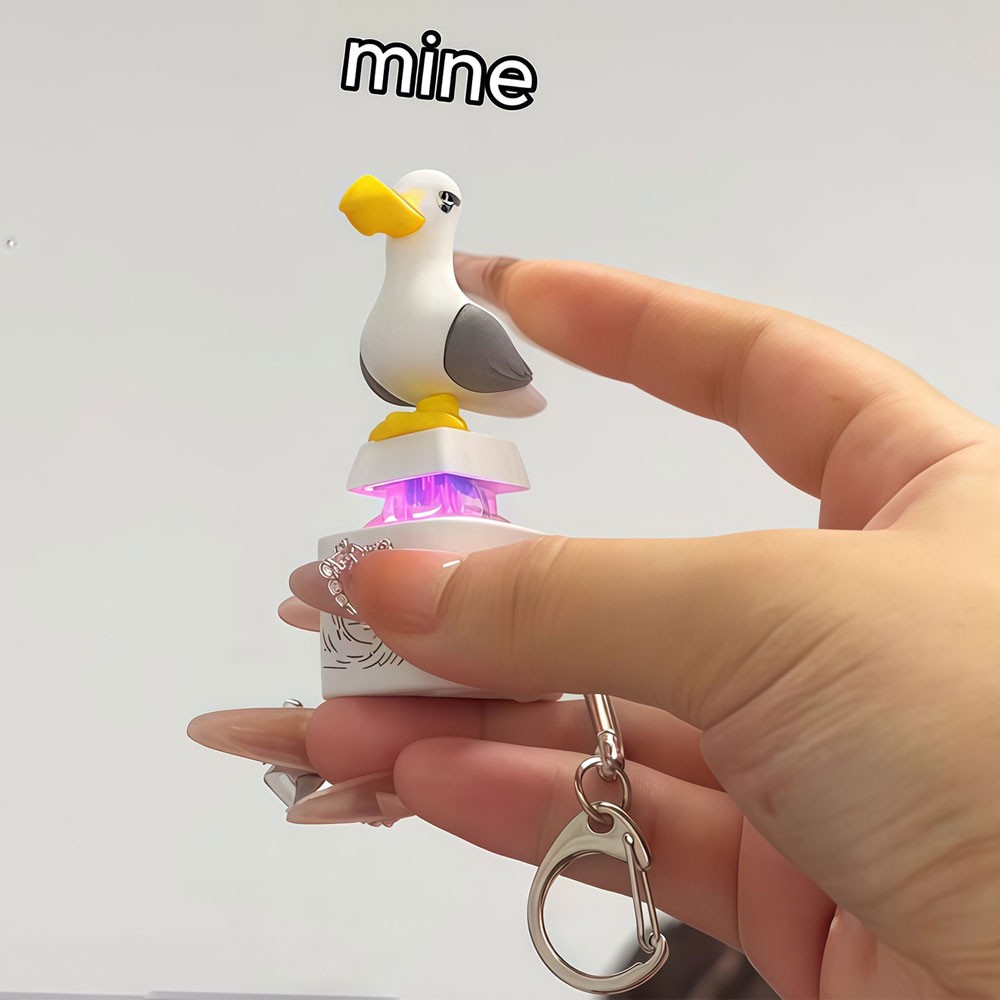 Seagull Mine Keychain, Seagull Mine Button Keychain ET