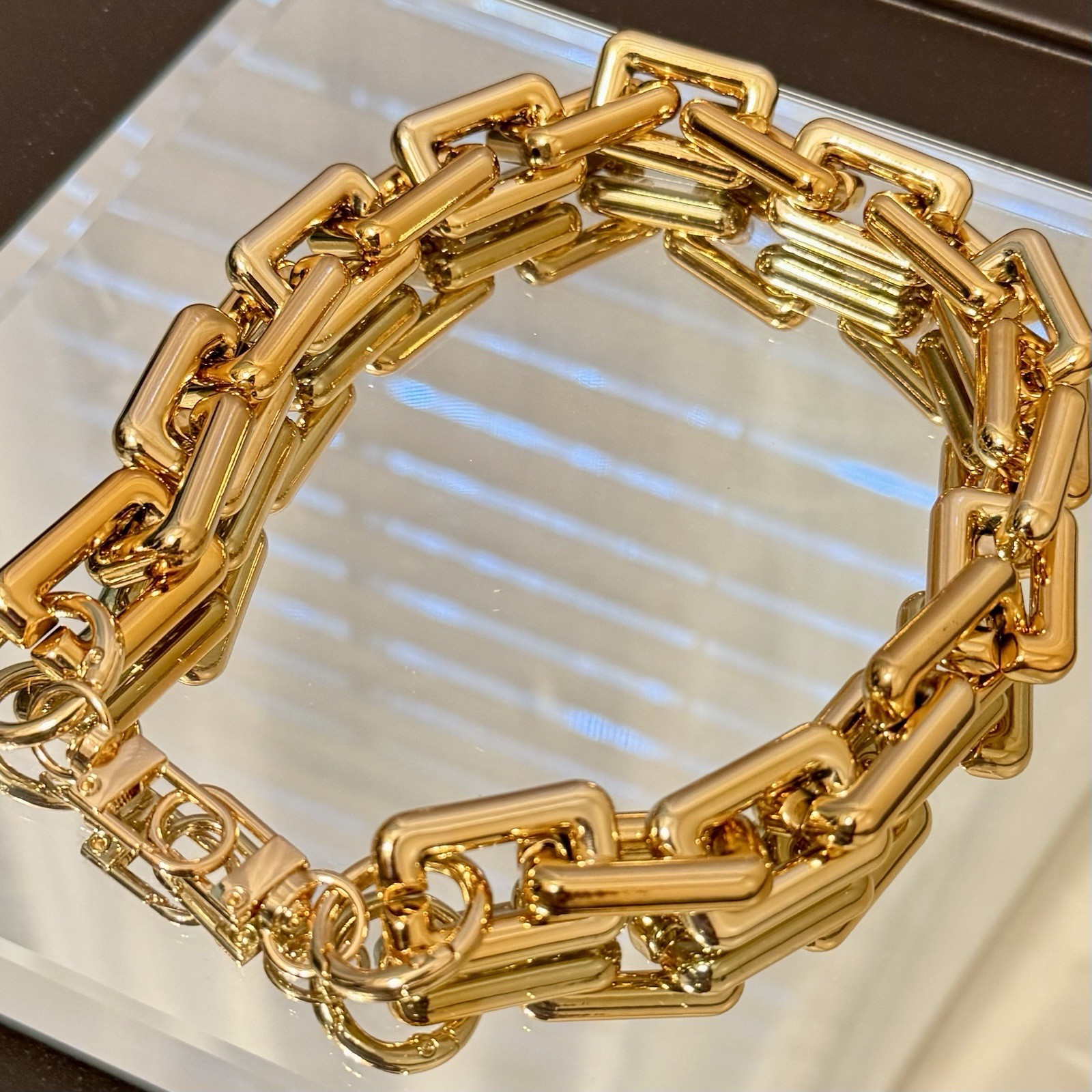 New Rose Gold Link Bag Chain