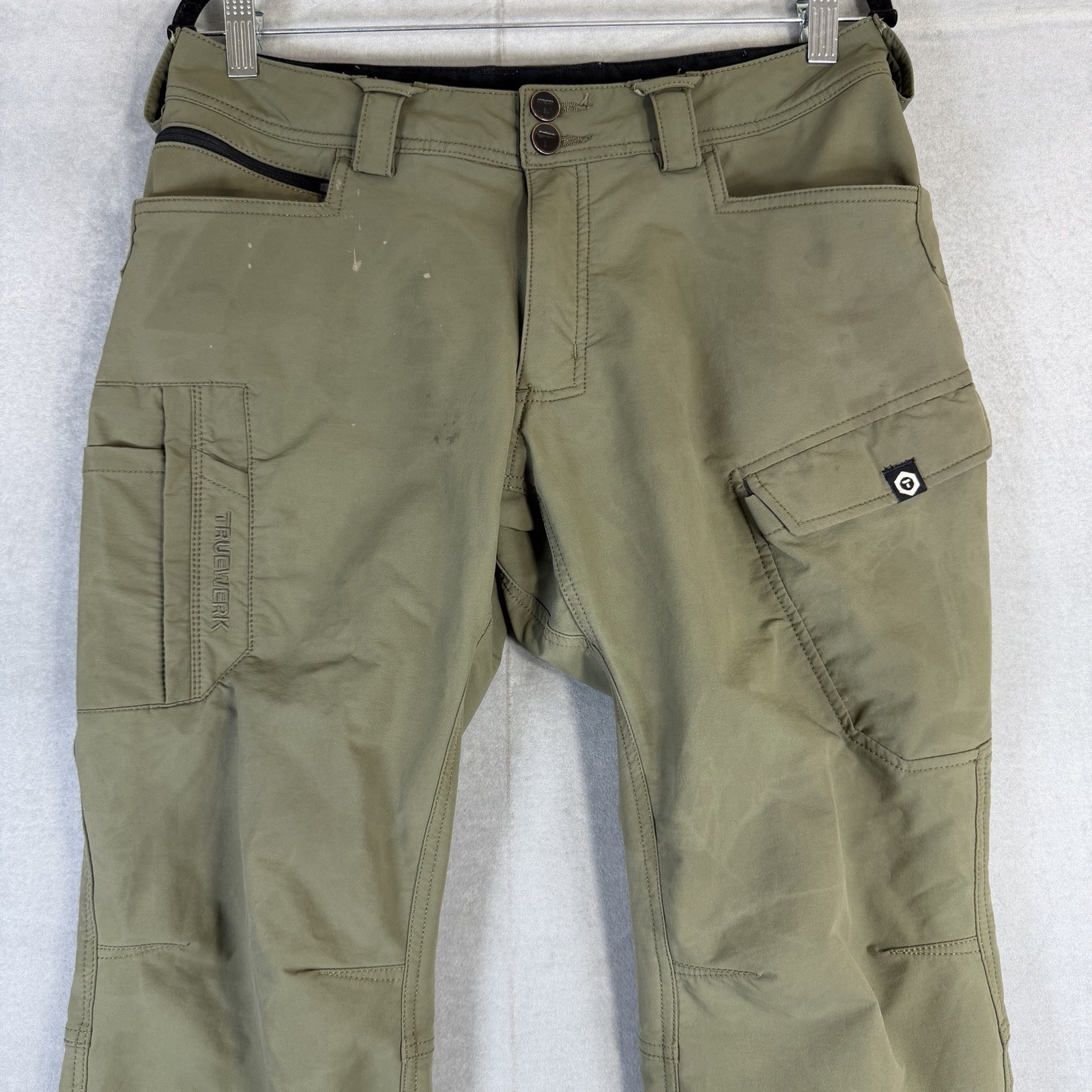 Lot Of 6 Truewerk T1/T2 Werkpants Mens 32×30 Green Khaki Gray Cargo Utility Work