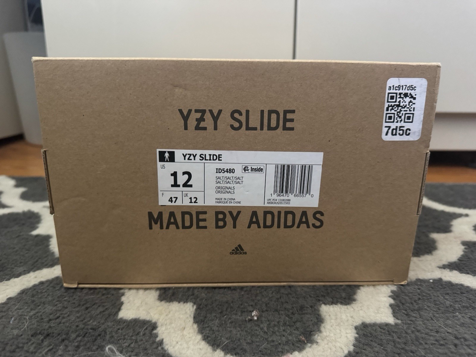 adidas Yeezy YZY Slide Salt Blue Men’s Sandal US 12 EU 47 ID5480