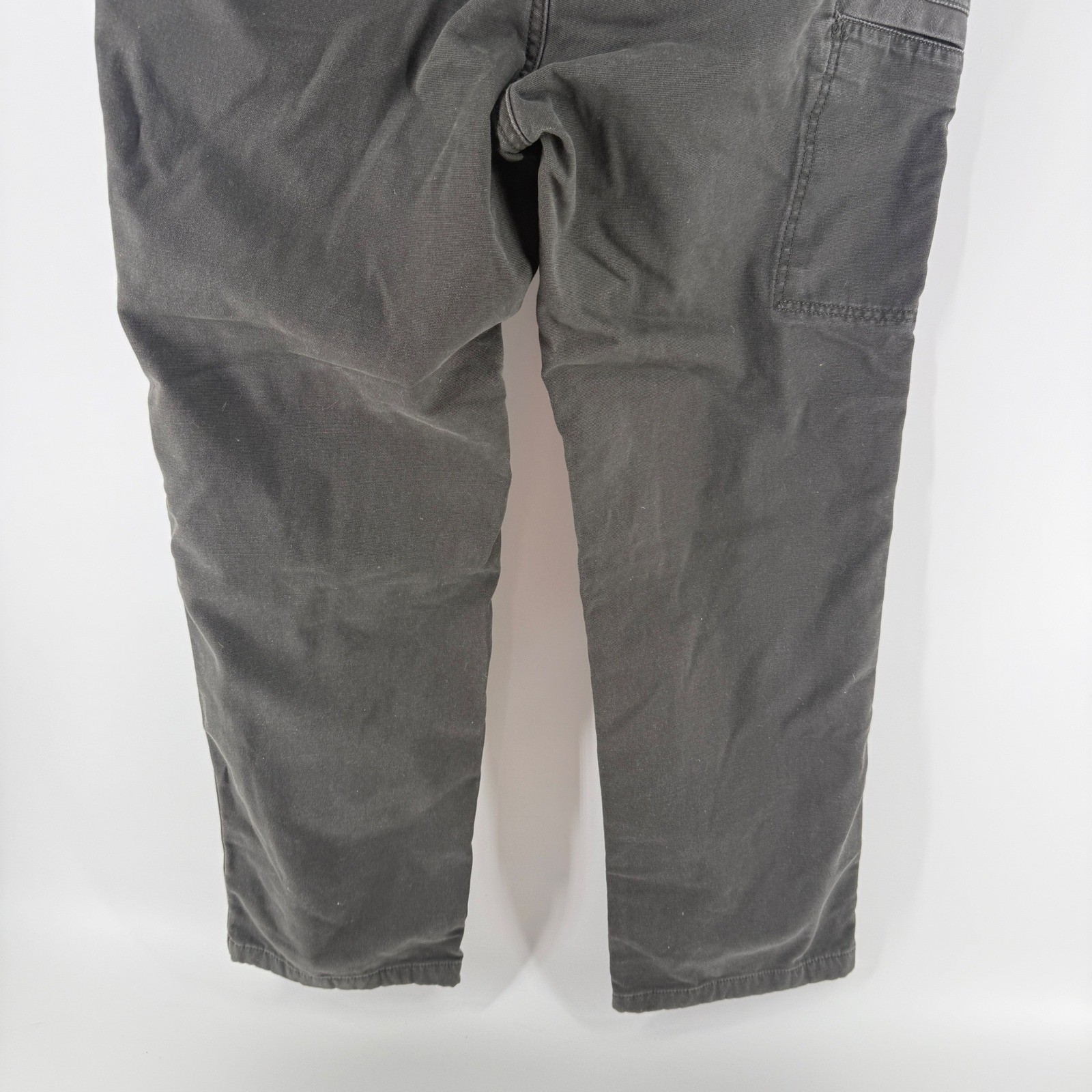 Carhartt Relaxed Fit Canvas Work Pants Mens 35×34 Gray 103342-306 Tool Pocket