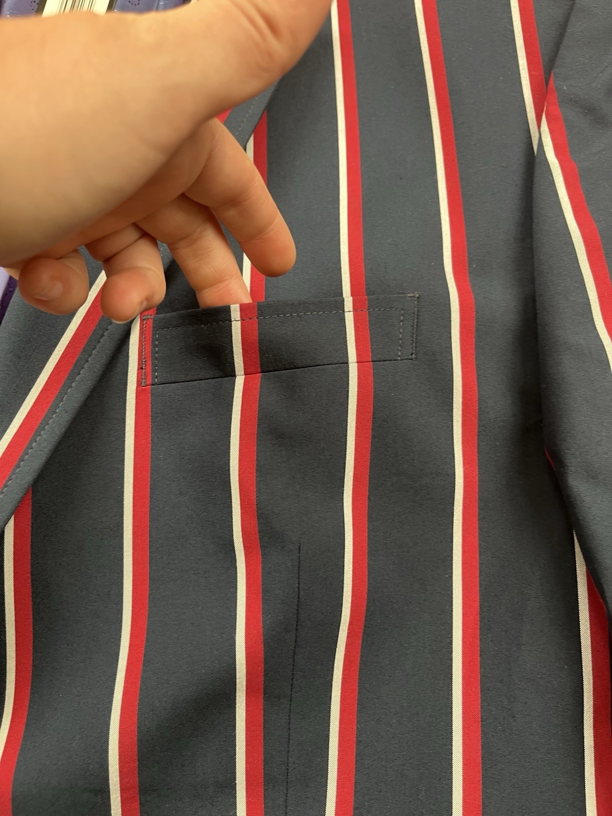 Samuel Windsor Jacket Blazer Men’s Sz 50L Stripe Boating Party Henley Regatta