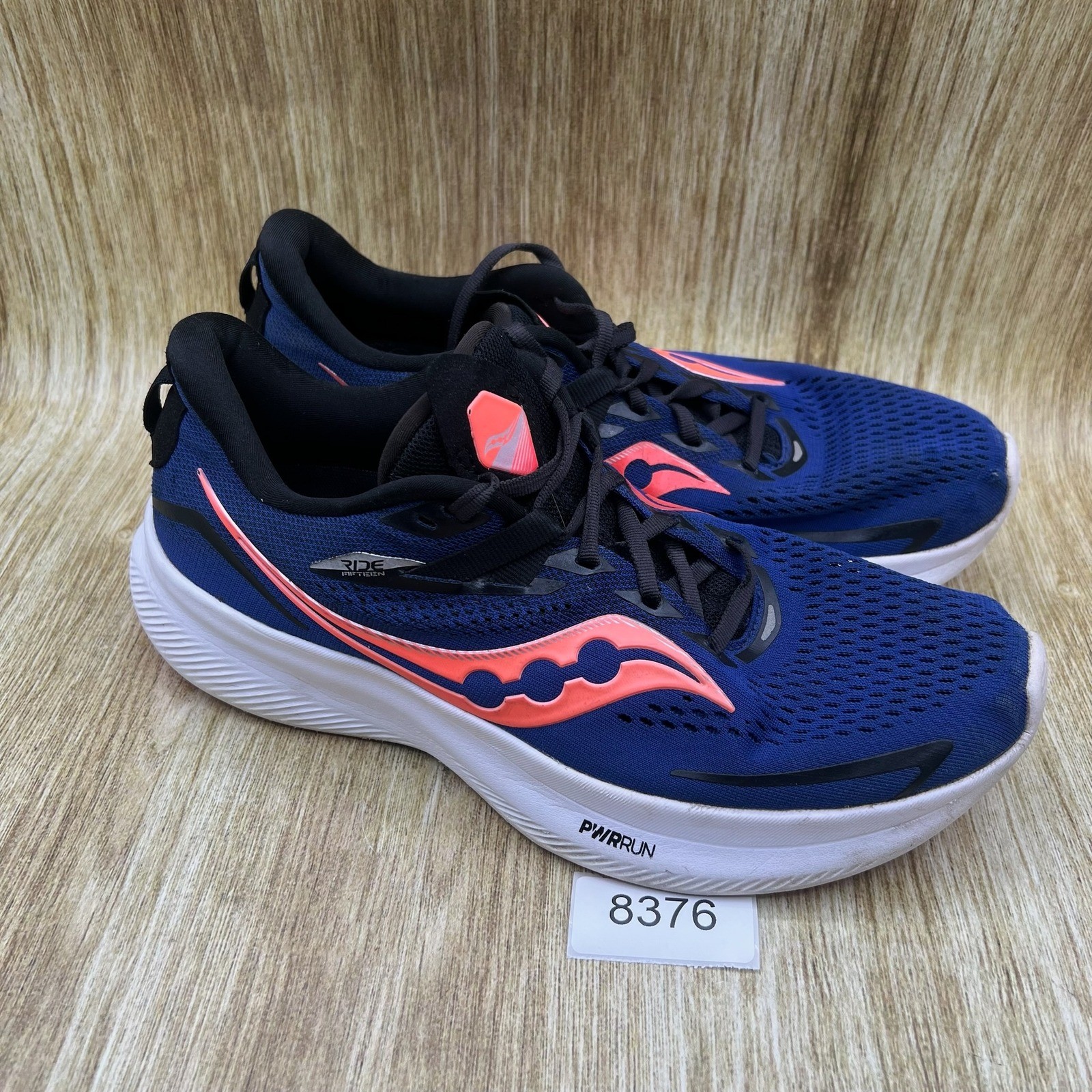 Saucony Ride 15 Men’s Size 9 Blue White Running Shoes Sneakers S20729-16
