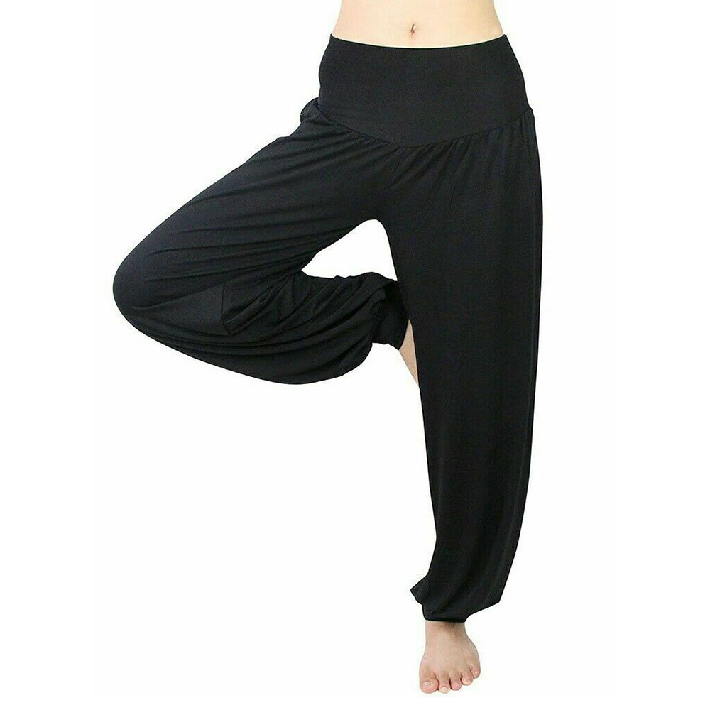 Women’s Waistband Panty Leggings Casual Loose Pants Workout Solid Color Fashion