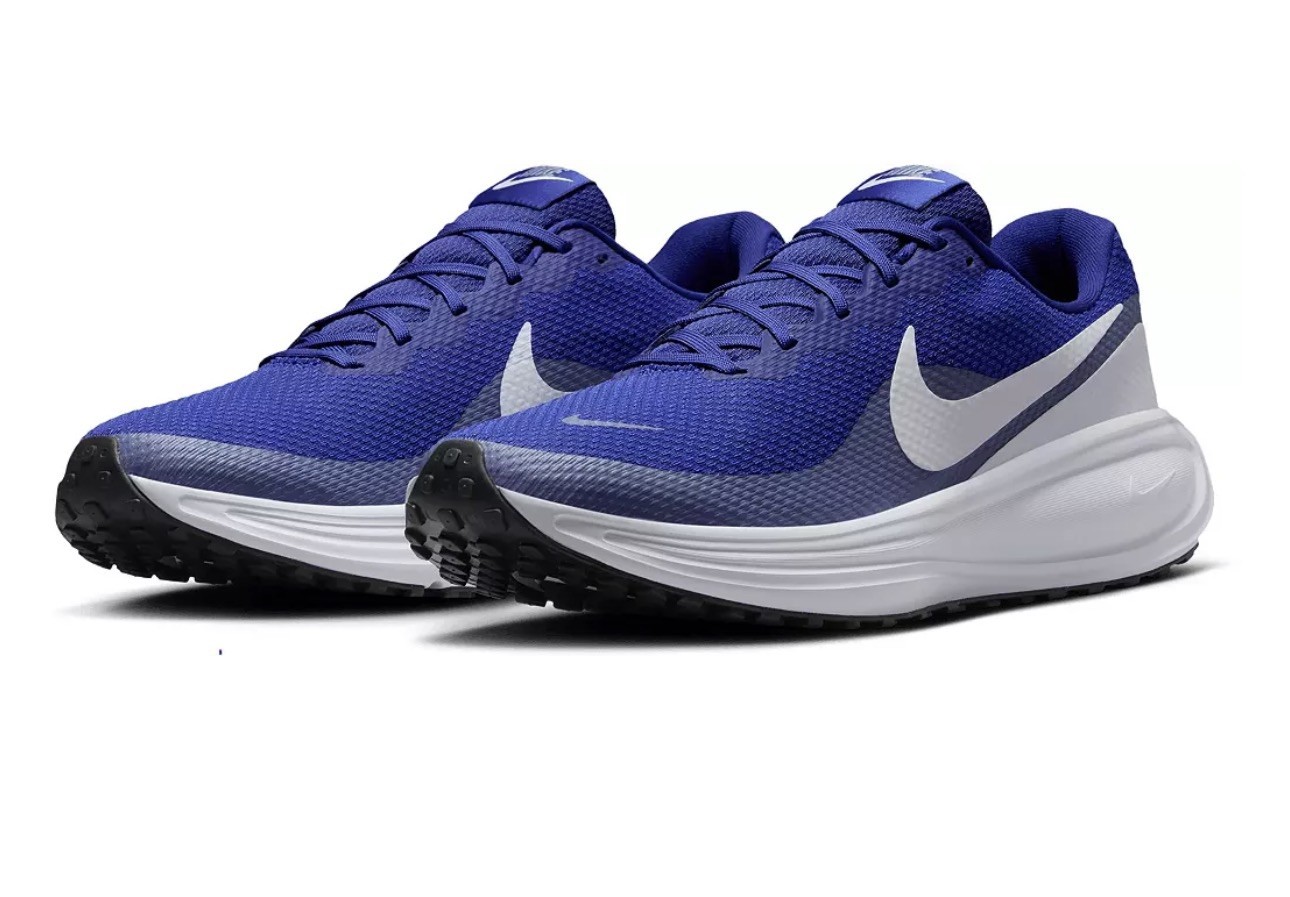 Men’s Nike Shoes Size 12 Revolution 8 Royal Blue White Sneakers Cushioned Lace